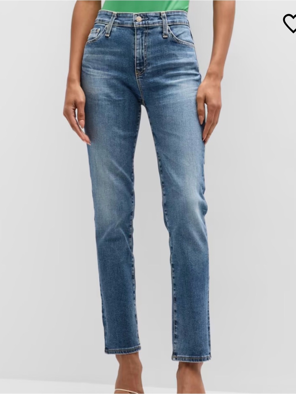 AG Jeans “Mari” Slim Straight Jeans
